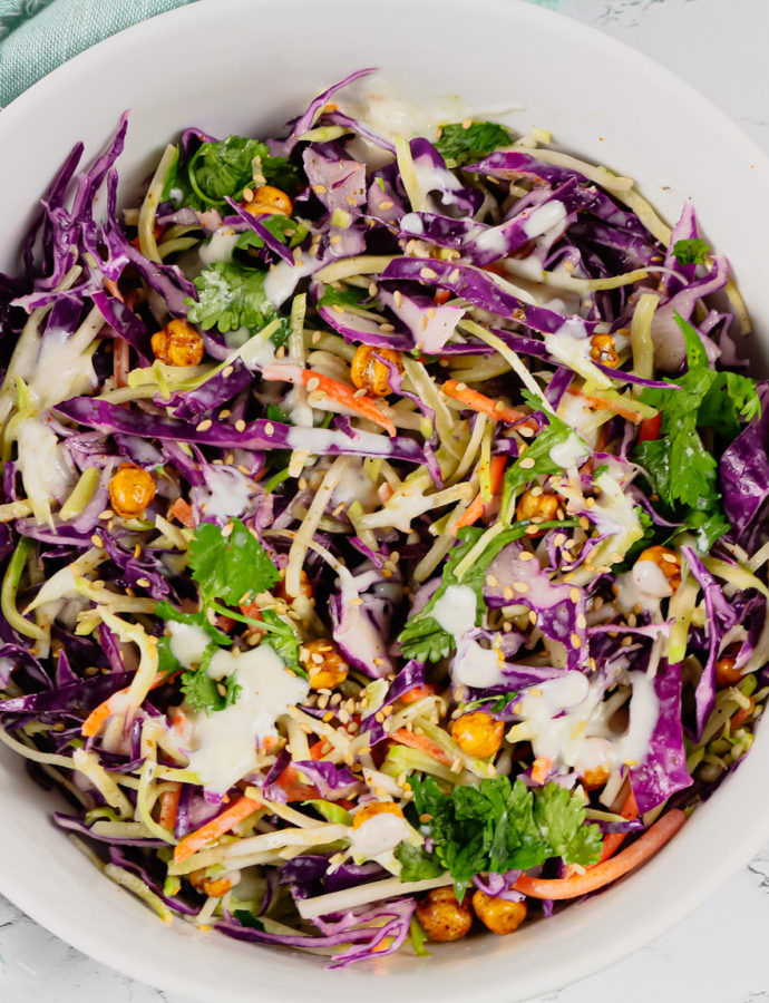 Crunchy Cabbage Salad with Sesame Dressing